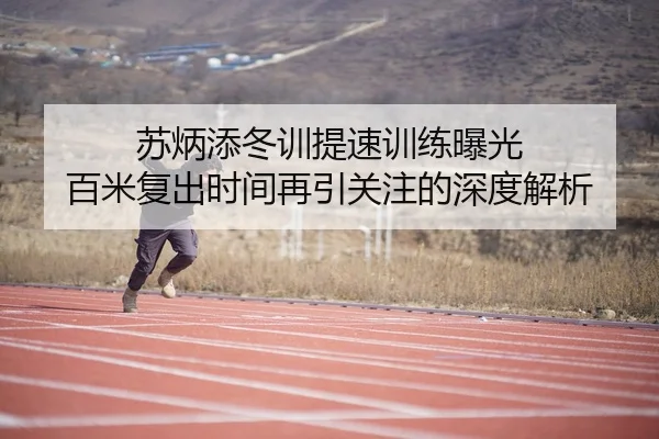 苏炳添冬训提速训练曝光 百米复出时间再引关注的深度解析